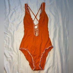 Isabella Rose Orange One Piece swimsuit ☁️